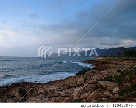 Wave crash at Kea'au Beach Park on the West Coast of Oahu Wave crash at Kea'au Beach Park on the West Coast of Oahu 110422079