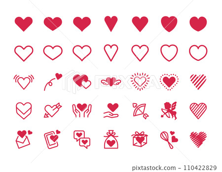 心與愛圖標集 110422829