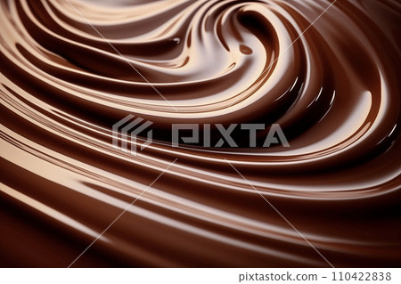 Smooth chocolate cream (sizzle photo of melting chocolate, melting) Smooth chocolate cream (sizzle photo of melting chocolate, melting) 110422838