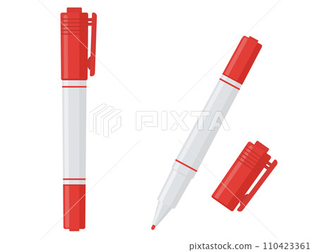 Magic pen red vector illustration Magic pen red vector illustration 110423361