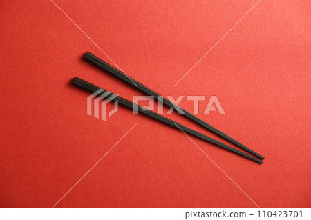 chopsticks and copy space 110423701