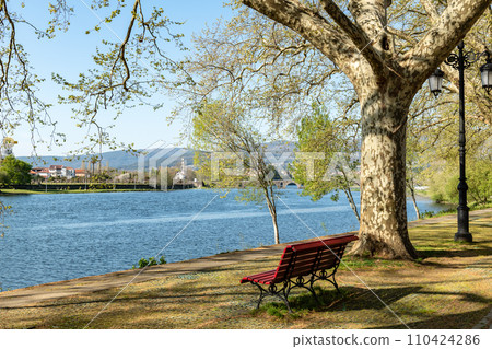 River side view in Ponte de Lima 110424286