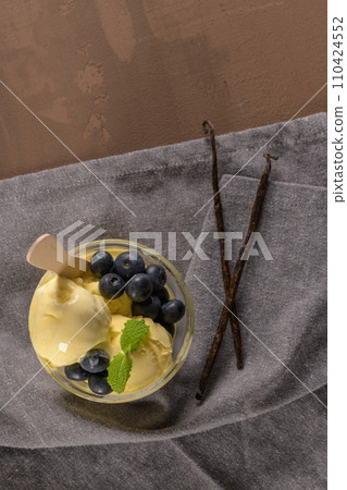 Vanilla ice cream 110424552