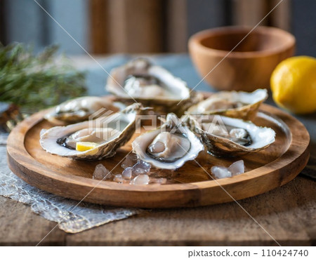 Raw oysters  110424740