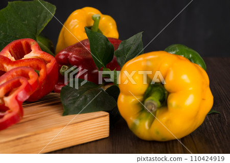Colored bell peppers Colored bell peppers 110424919