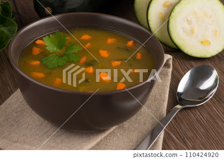 Soup with vegetables Soup with vegetables 110424920