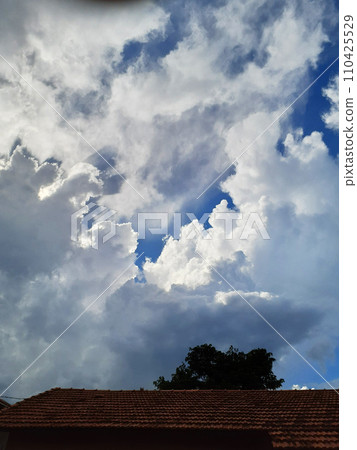 巴西聖保羅夏季雲彩與天空 巴西聖保羅夏季雲彩與天空 110425529