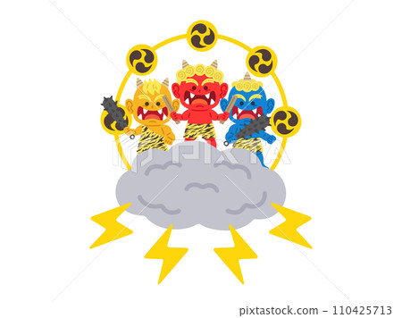 雷大人的角色插畫(紅鬼、藍鬼、黃鬼) 雷大人的角色插畫(紅鬼、藍鬼、黃鬼) 110425713