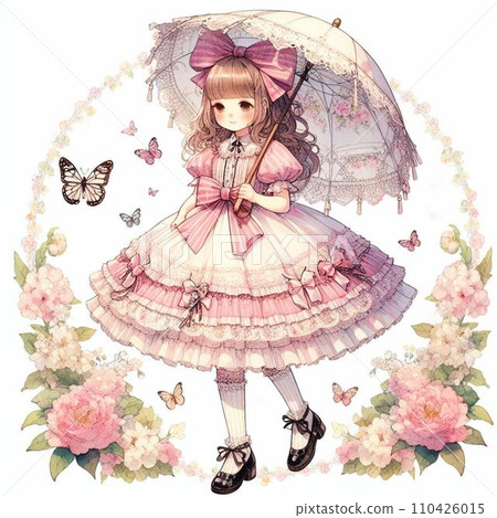 花叢中的女孩(AI圖像) 花叢中的女孩(AI圖像) 110426015