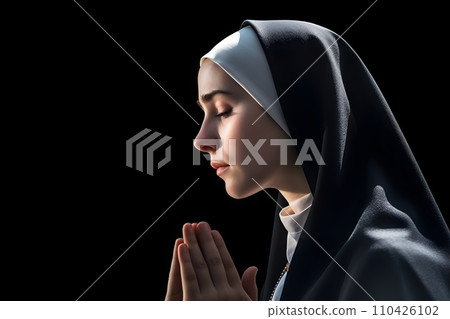 Praying Sisters 10 AI generated image 110426102