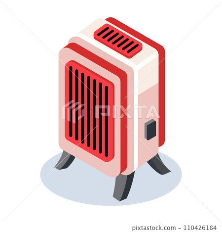 floor heater on a white background. floor heater on a white background. 110426184