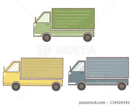 Set illustration of trucks 110426342