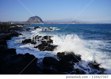 waves breaking on the rocks waves breaking on the rocks 110427307