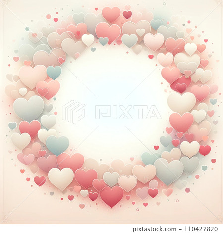 粉彩心型留言卡 110427820