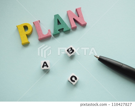 Three options to choose from: plan A, B, or c. 110427827