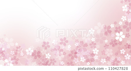 櫻花花瓣背景圖粉紅漸層背景 110427828