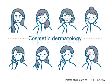 女性皮膚問題 110427872