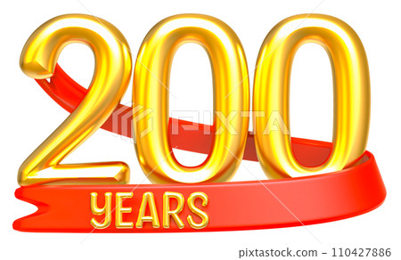 Happy Anniversary Number Years Gold 3D Render Happy Anniversary Number Years Gold 3D Render 110427886