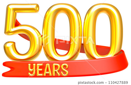 Happy Anniversary Number Years Gold 3D Render Happy Anniversary Number Years Gold 3D Render 110427889