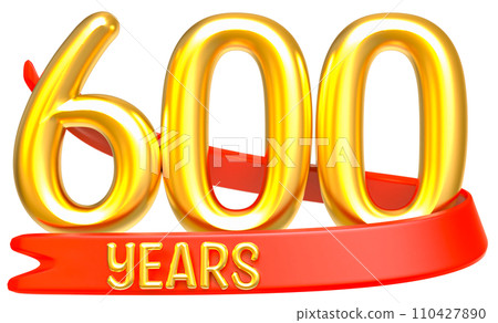 Happy Anniversary Number Years Gold 3D Render Happy Anniversary Number Years Gold 3D Render 110427890
