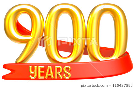 Happy Anniversary Number Years Gold 3D Render Happy Anniversary Number Years Gold 3D Render 110427893