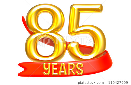 Happy Anniversary Number Years Gold 3D Render Happy Anniversary Number Years Gold 3D Render 110427909