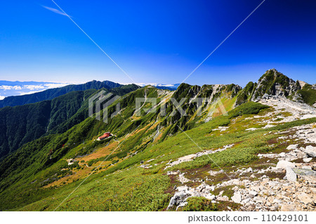 中央阿爾卑斯山的寶劍岳與千疊敷冰斗 110429101