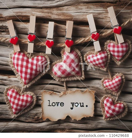 heart shaped cookies on wooden background heart shaped cookies on wooden background 110429688