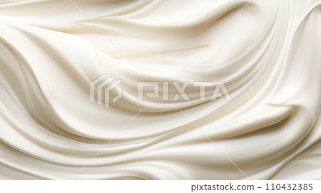 Photo of whipped cream, fresh cream (luxury, milk) 110432385