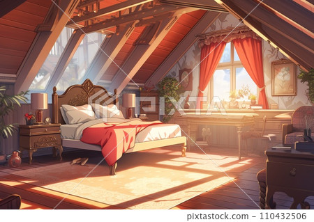 Delicate and artistic house and interior background illustration Delicate and artistic house and interior background illustration 110432506