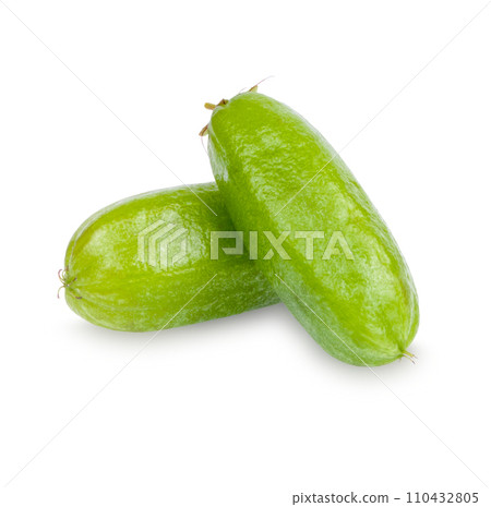 Bilimbi fruit (Bilimbing, Averrhoa bilimbi Linn) isolated on white background 110432805