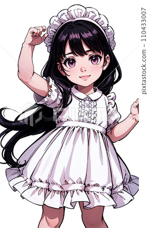 5歲左右的女孩插畫 110433007