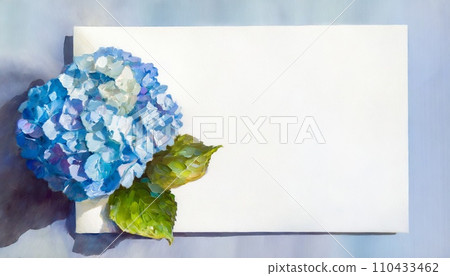 藍色繡球留言卡(AI生成) 藍色繡球留言卡(AI生成) 110433462