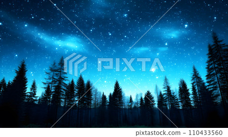 透過樹林看到的星空 110433560