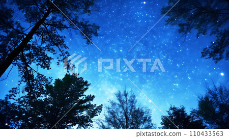 透過樹林看到的星空 透過樹林看到的星空 110433563