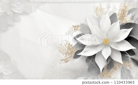 White flower AI-generated image White flower AI-generated image 110433965