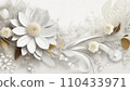 White flower AI-generated image 110433971