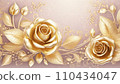 Golden rose AI generated image 110434047
