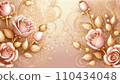 Golden rose AI generated image 110434048