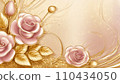 Golden rose AI generated image 110434050