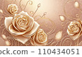 Golden rose AI generated image 110434051