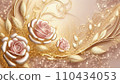 Golden rose AI generated image 110434053
