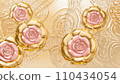 Golden rose AI generated image 110434054