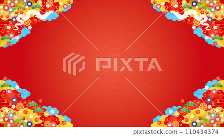 bg material-early spring dragon 2-1 110434374