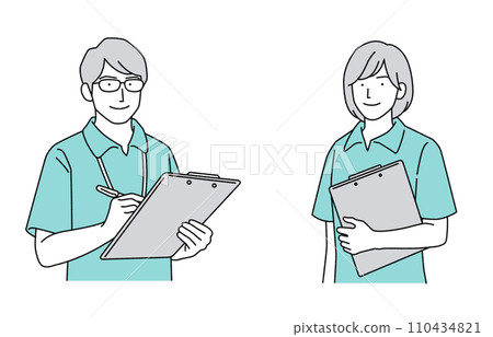 Care manager character illustration 110434821