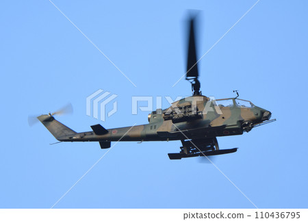 Japan Ground Self-Defense Force AH-1S helicopter in flight Japan Ground Self-Defense Force AH-1S helicopter in flight 110436795