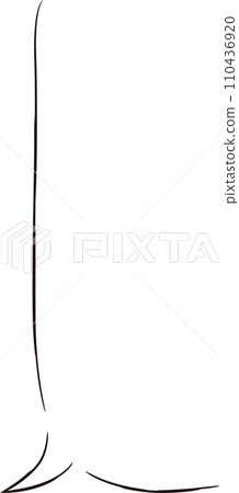 Round handwritten speech bubble frame, thin marker style Round handwritten speech bubble frame, thin marker style 110436920