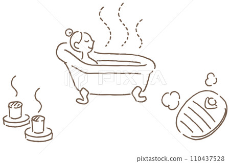 How to warm your body (no text) line drawing How to warm your body (no text) line drawing 110437528