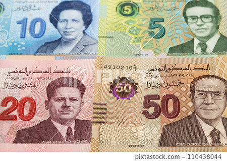 Tunisian dinar a business background Tunisian dinar a business background 110438044