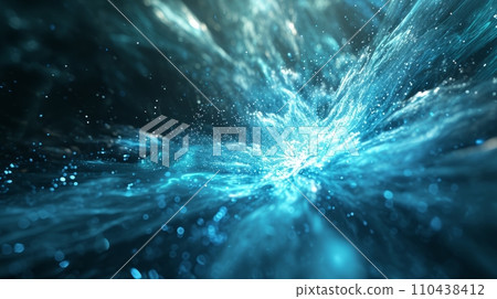 AI-generated content. Futuristic technology innovation 3D background. AI 110438412